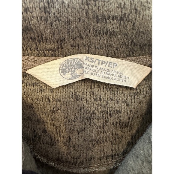 Outdoor Kids Bass Pro Shops Fleece Pullover Top Olive Green XS - Picture 3 of 5